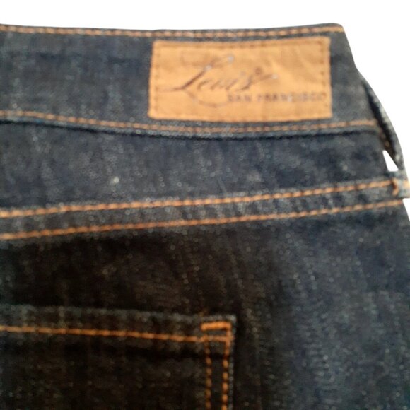 Levi's San Francisco Bold Curve Boot Cut Blue Denim Womens Jeans Size 18 W - Picture 9 of 13